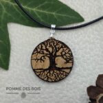 Collier Arbre de vie bois chêne