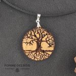 Collier Arbre de vie bois chêne