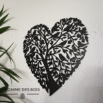tableau coeur arbre noir
