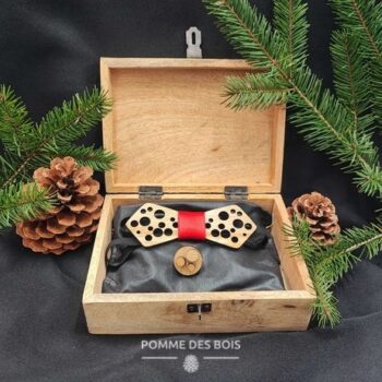 noeud papillon bois rond