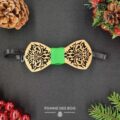 noeud papillon bois fleur de lys