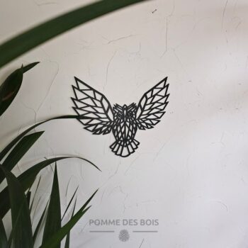 Une chouette avec les ailles en origami.