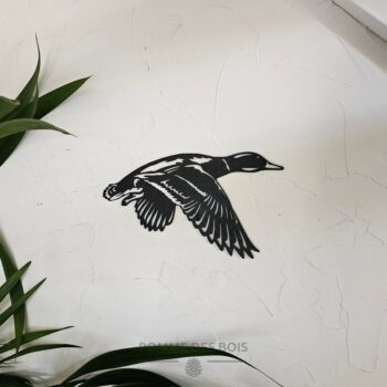 Un canard qui s'envole.